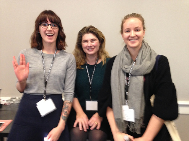  Author Becca Bissell, Dr. Michelle Thaller, and Amy Chavis.