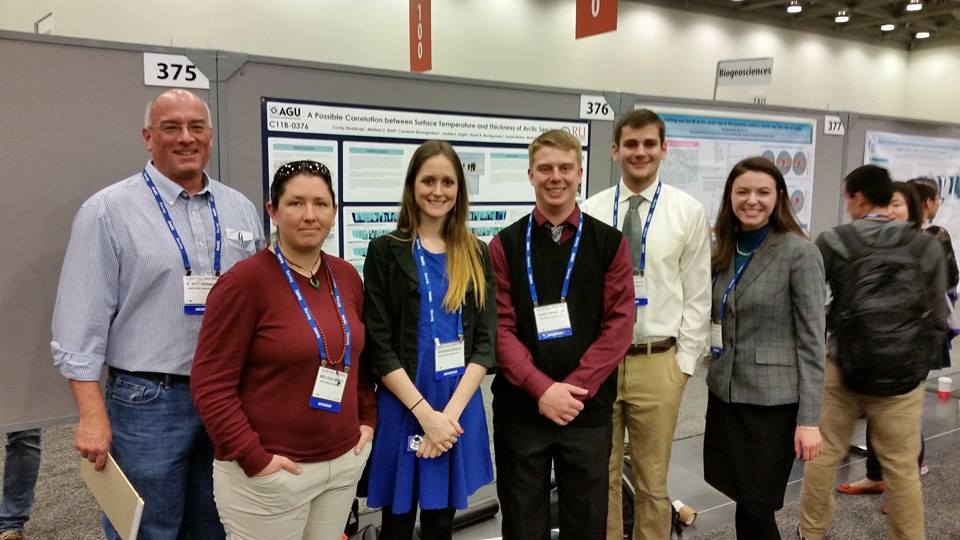 SPS members from Radford University at the AGU 2014 Fall Meeting.