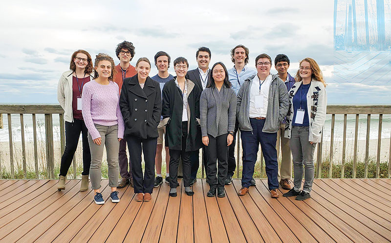 University of North Carolina at Chapel Hill group picture from the 2019 Southeastern Section APS conference. Photo courtesy of the University of North Carolina at Chapel Hill SPS chapter.