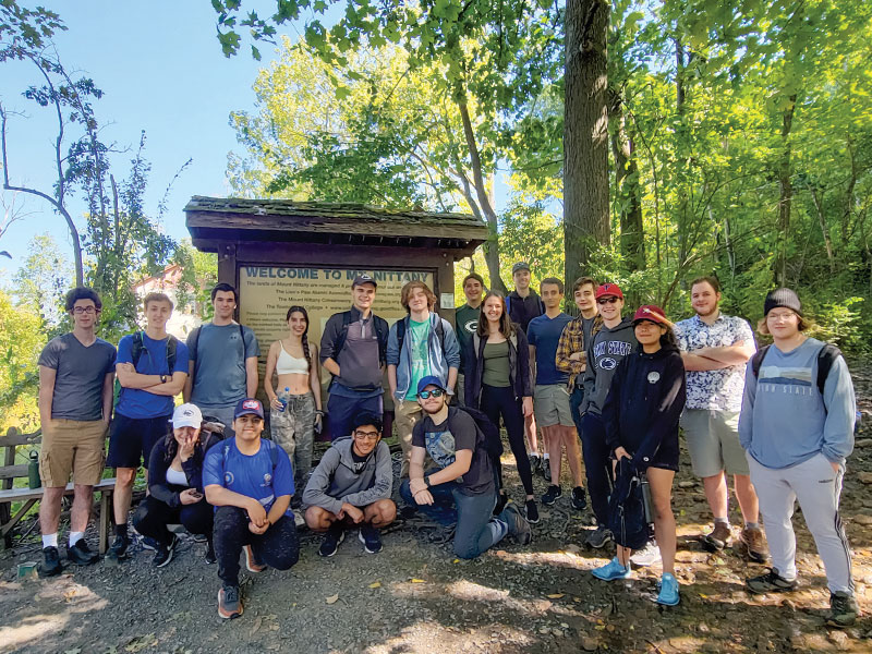 Penn State SPS members enjoy in-person, relaxing outings during the fall of 2021. Photos courtesy of the chapter.