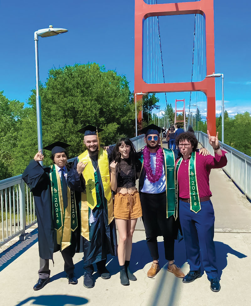  Sacramento State University’s SPS members commemorate graduation.