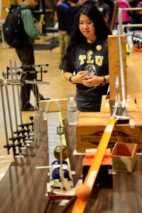 The Texas Lutheran University SPS chapter holds its first Family Physics Night outreach event.