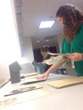 Still setting up our mini exhibit