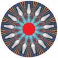Spencer combined single-color simulations to form the colorful composite images.