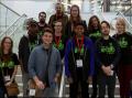 Cleveland State University's PhysCon delegation. TOP (Left to right): Dan Terrano, Dr. Kiril Streletzky, Justin Flaherty, Ilona Tsuper. MIDDLE (Left to right): Cameron Tolbert, William Myers. BOTTOM (Left to right): Samantha Tietjen, Tony Dobrila, Drace Adams, Christian Gunder, April Smith. Photo courtesy of CSU SPS