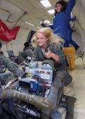 "I have ridden the zero-gravity plane (vomit comet) for NASA research twice. I am SPS." - Danielle Weiland