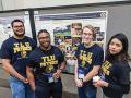 Poster presenters from Texas Lutheran University pose for a photo at PhysCon 2019.