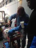 Liquid nitrogen ice cream!