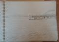 Andrew Gemant's Sept '52 Drawing of the Iron Ore Dock on the Shore of Lake Superior