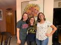 Reuniting with my roomates from home, Vanessa and Sara