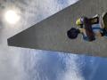 Collins at the Washington Monument.