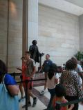 Statue of Frederick Douglass in the visitor center