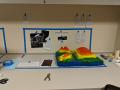 One case in the prep area.