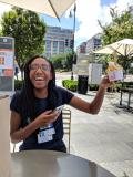 This is Kristina. She is so intelligent, amazing, and beautiful. I could talk about how great she is all day. After the AAPT conference, Elon, Kristina, and I went to get ice cream and celebrate the ending of her incredible internship.