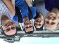 group selfie outside of the library (unsure why it's upside down)