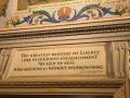 A quote on the walls of the Capital