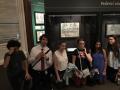 The interns posing as judges in a court case while I draw them for the Library of Congress After Hours Scavenger Hunt.