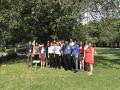 The SPS interns about to eat from the apple tree of knowledge, AKA a descendant of the apple tree that inspired Sir Issac Newton.