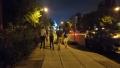 A cute picture I got of the boys holding hands as we take a walk from the bar where we compete in weekly science trivia to the capital. Low quality photo, High quality moment