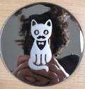 The resulting tuxedo cat mirror!